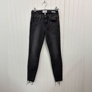 Frame black Denim Women's le skinny de Jeanne crop Jeans